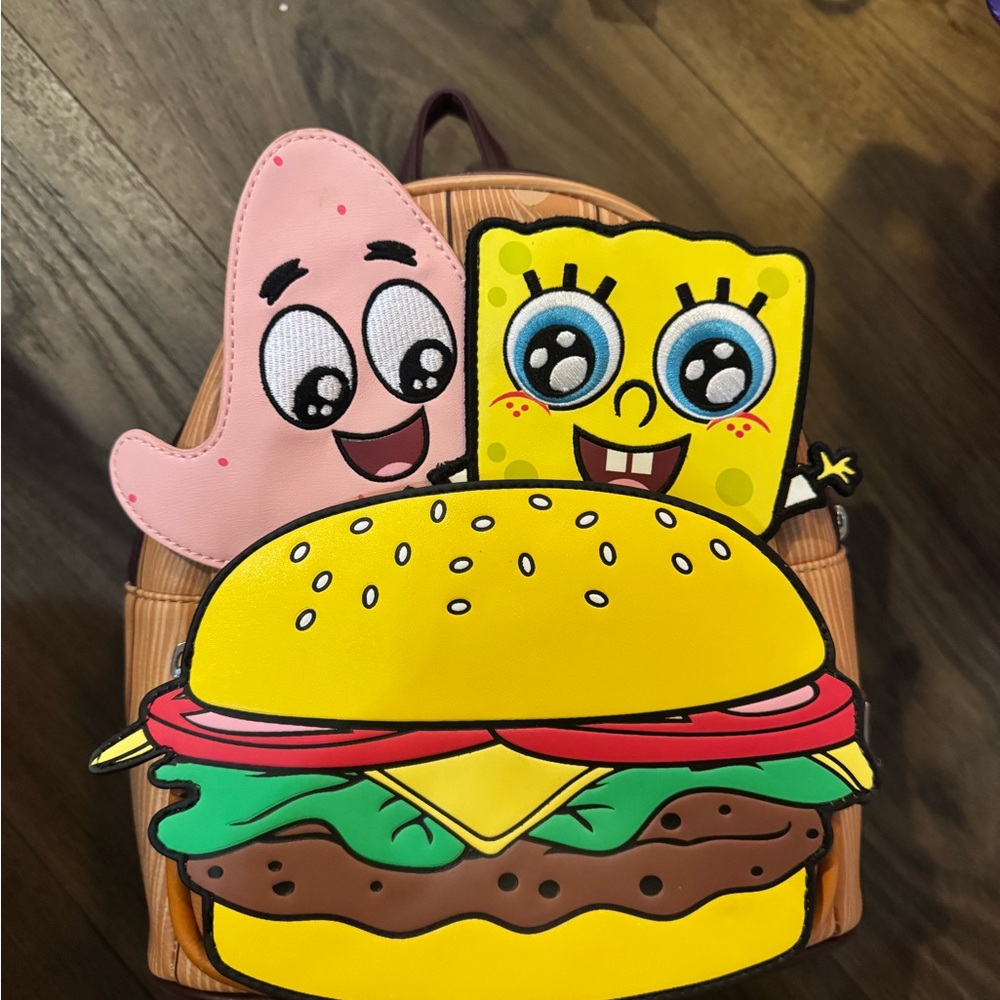 Spongebob And Patrick Burger Backpack - image 1